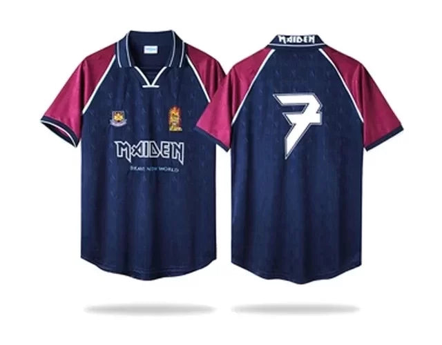 Camiseta Retro West Ham Iron Maiden 1999