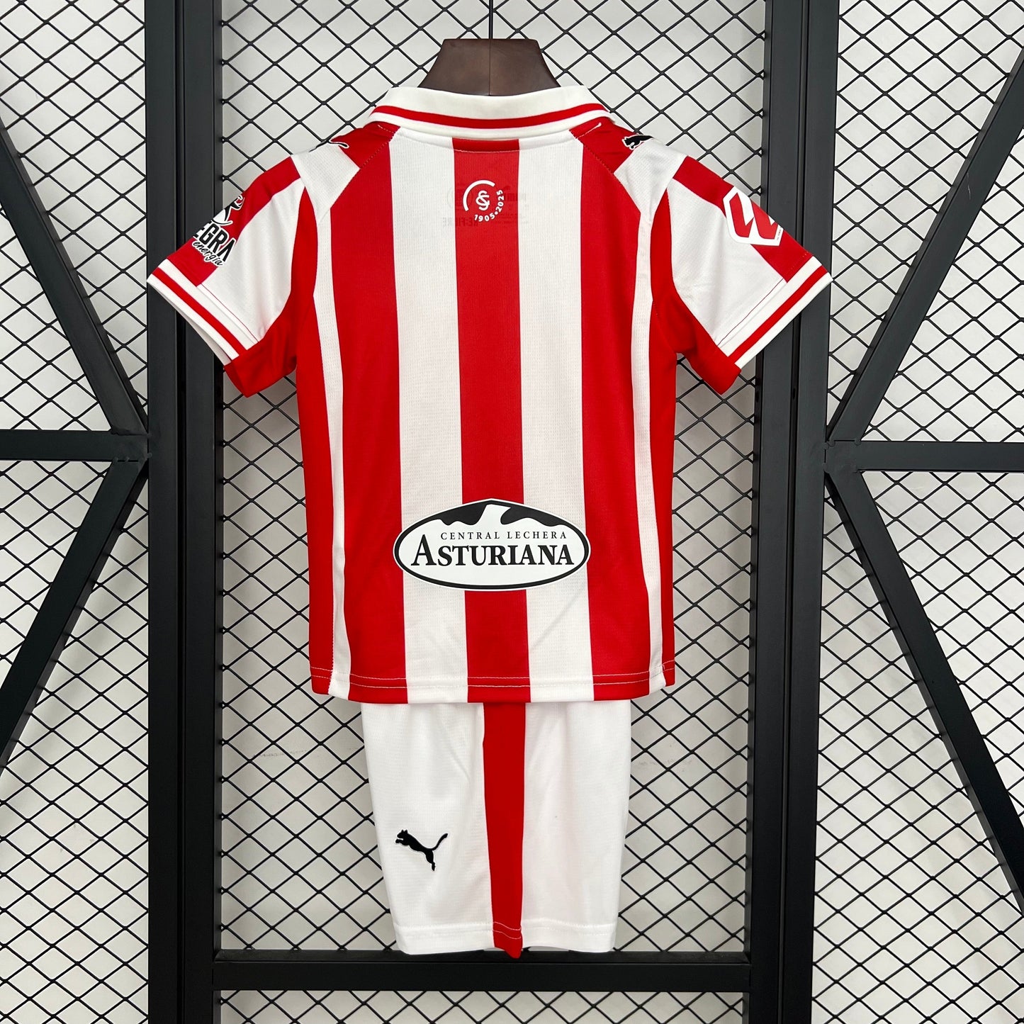 Camisa e Pantalones Cortos para Niño Sporting Gijon Home 25/26