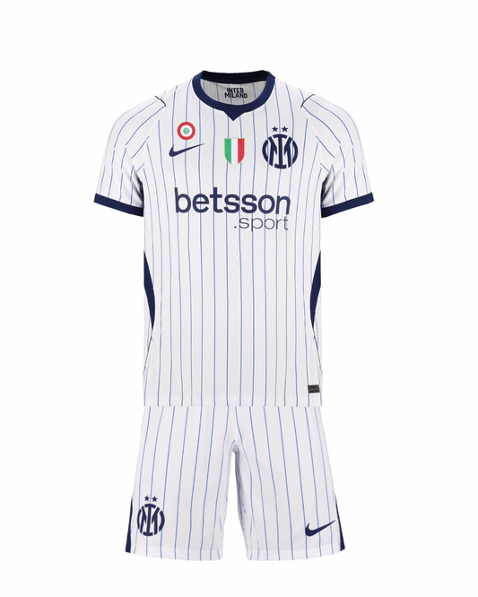 Camiseta y Pantalon Corto para Niño Inter Away 26/27 Scudetto + Coccarda