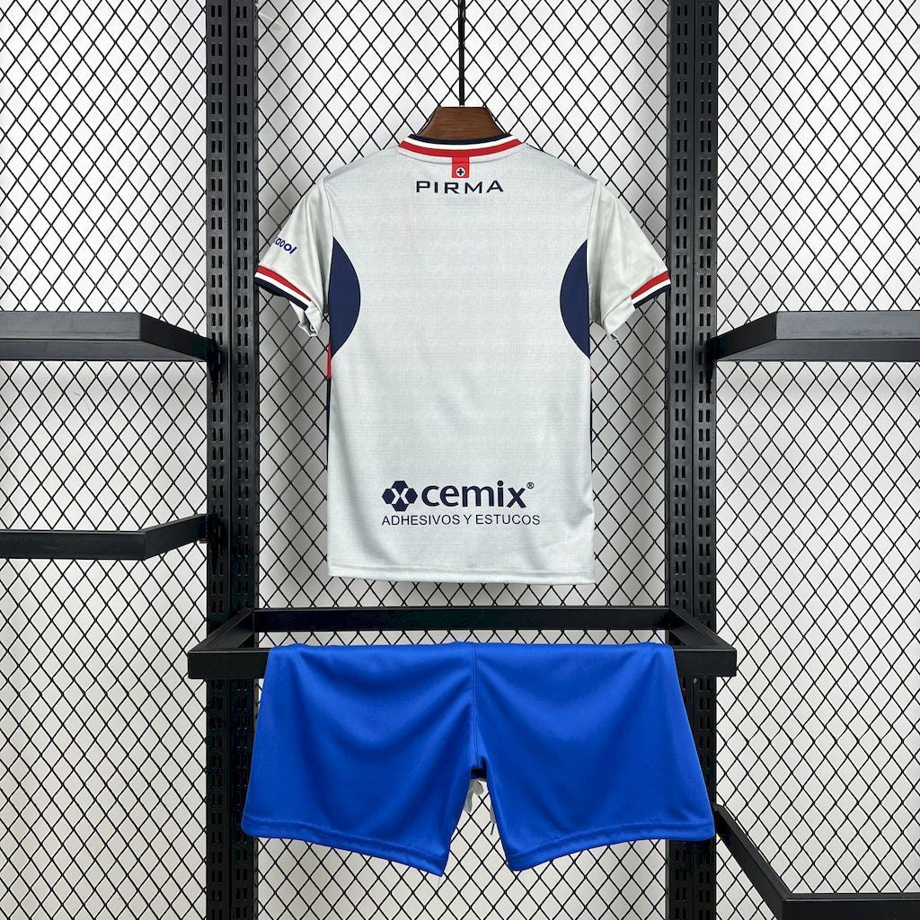 Camisa e Pantalones Cortos para Niño Cruz Azul Away 25/26