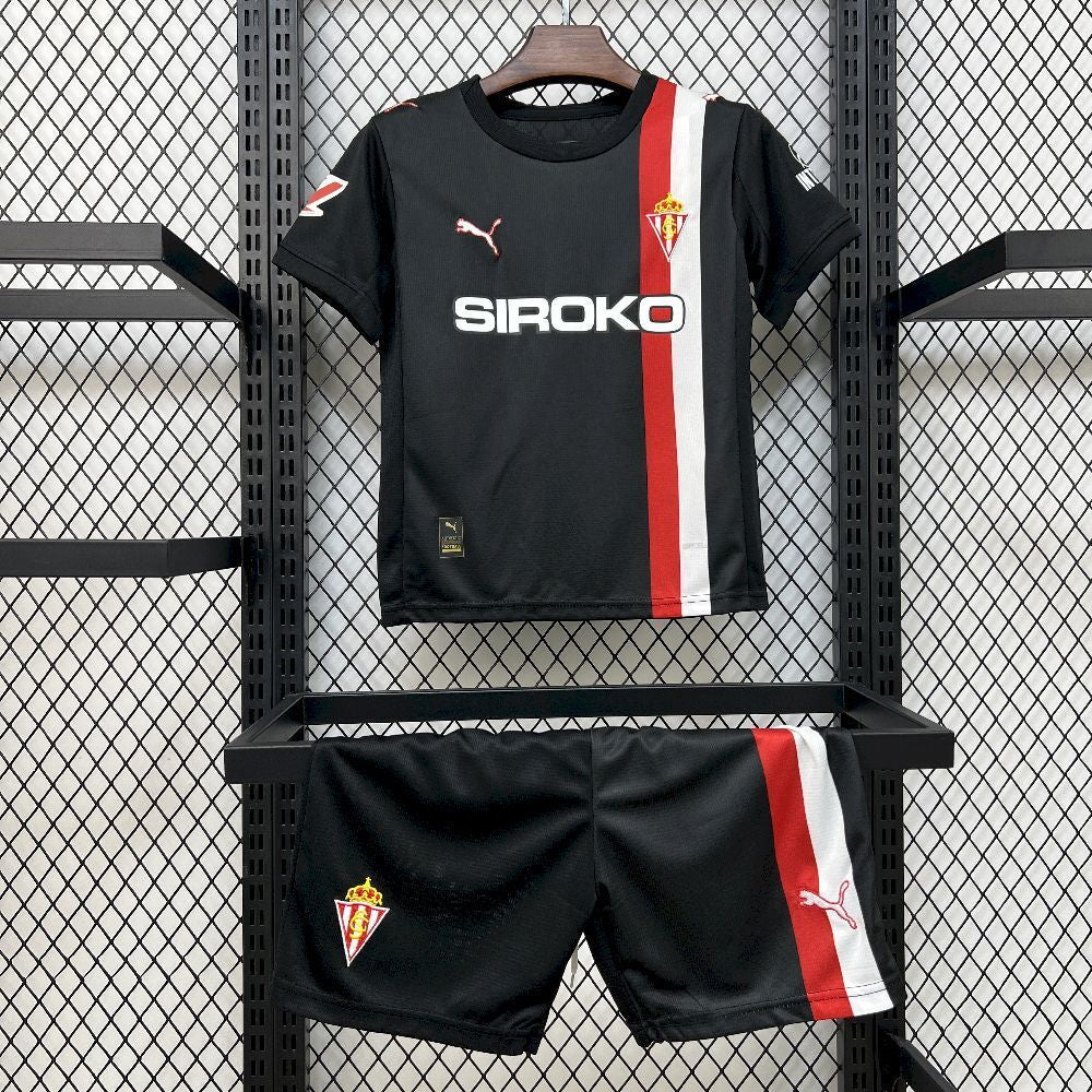 Camisa e Pantalones Cortos para Niño Sporting Gijon Away 25/26