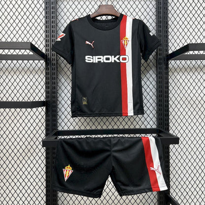 Camisa e Pantalones Cortos para Niño Sporting Gijon Away 25/26