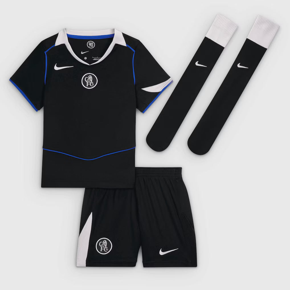 Camisa y Pantalones Cortos para Niños Chelsea Third 25/26-Con Medias