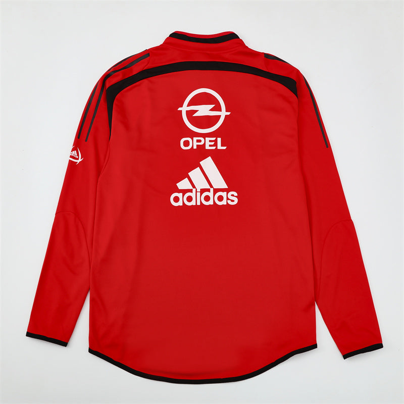 Camiseta de entrenamiento retro de manga larga del Milan 04/05