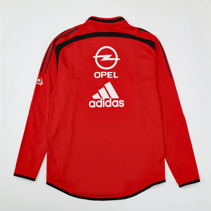 Camiseta de entrenamiento retro de manga larga del Milan 04/05