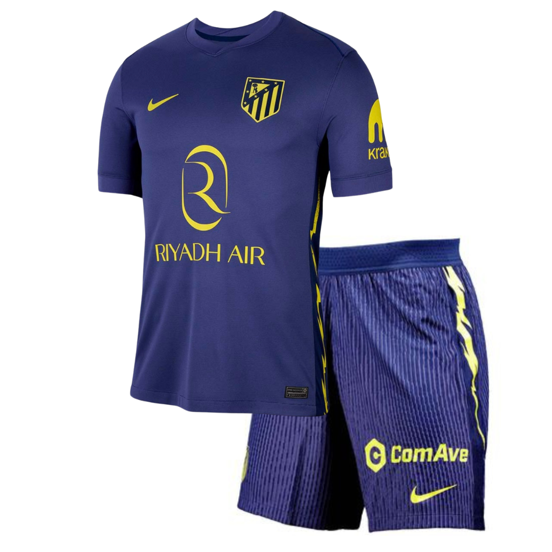 Camiseta y Pantalones Cortos para Niños Atletico de Madrid Away 25/26