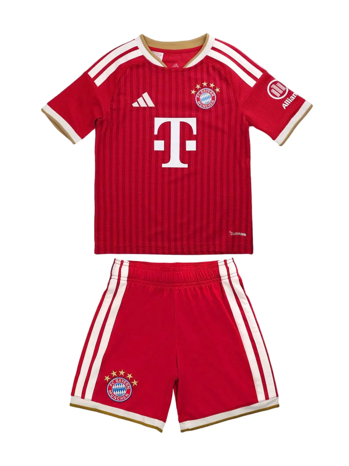 Camiseta y Pantalones Cortos para Niños Bayern de Múnich Home 26/27