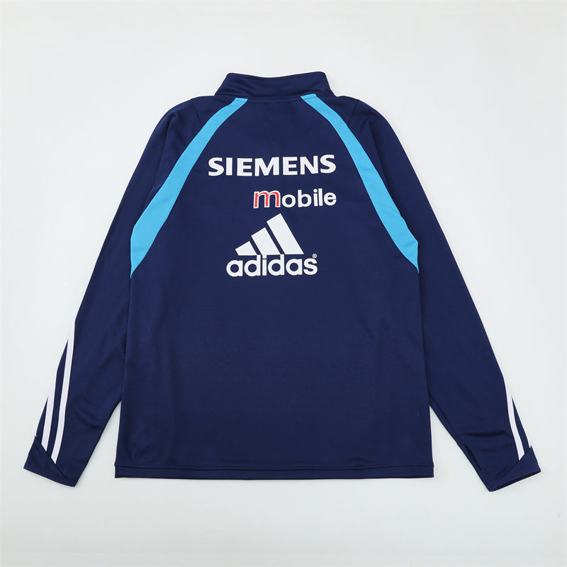 Camiseta de entrenamiento retro de manga larga del Real Madrid 03/04