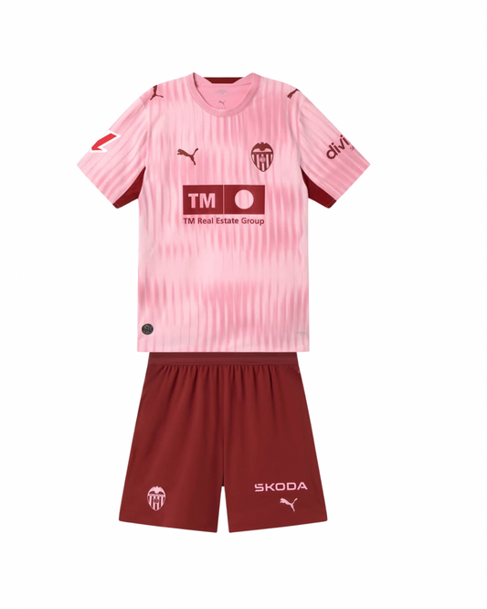 Camisa y Pantalones Cortos para Niños Valencia Third 26/27