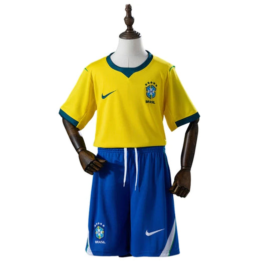 Camisa e Pantalones Cortos para Niño Brasil Home 26/27