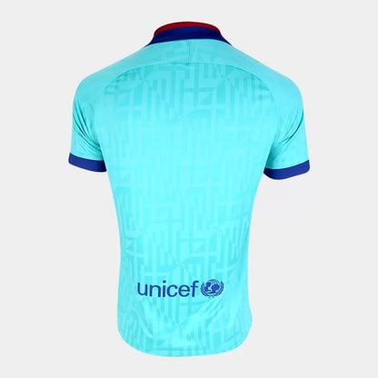 Camiseta FC Barcelona retro 19/20 Hombre - Azul Turquesa