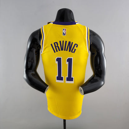 75 Aniversario IRVING #11 Los Angeles Lakers Camiseta amarilla de la NBA