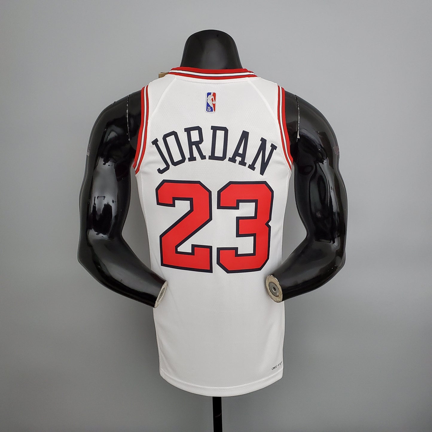 Camiseta NBA Jordan #23 Chicago Bulls Blanca 75 Aniversario