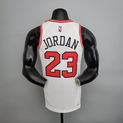 Camiseta NBA Jordan #23 Chicago Bulls Blanca 75 Aniversario
