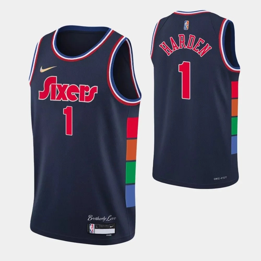 Camiseta NBA 75ºaniversario City Edition - Philadelphia 76ers 21/22 HARDEN #1
