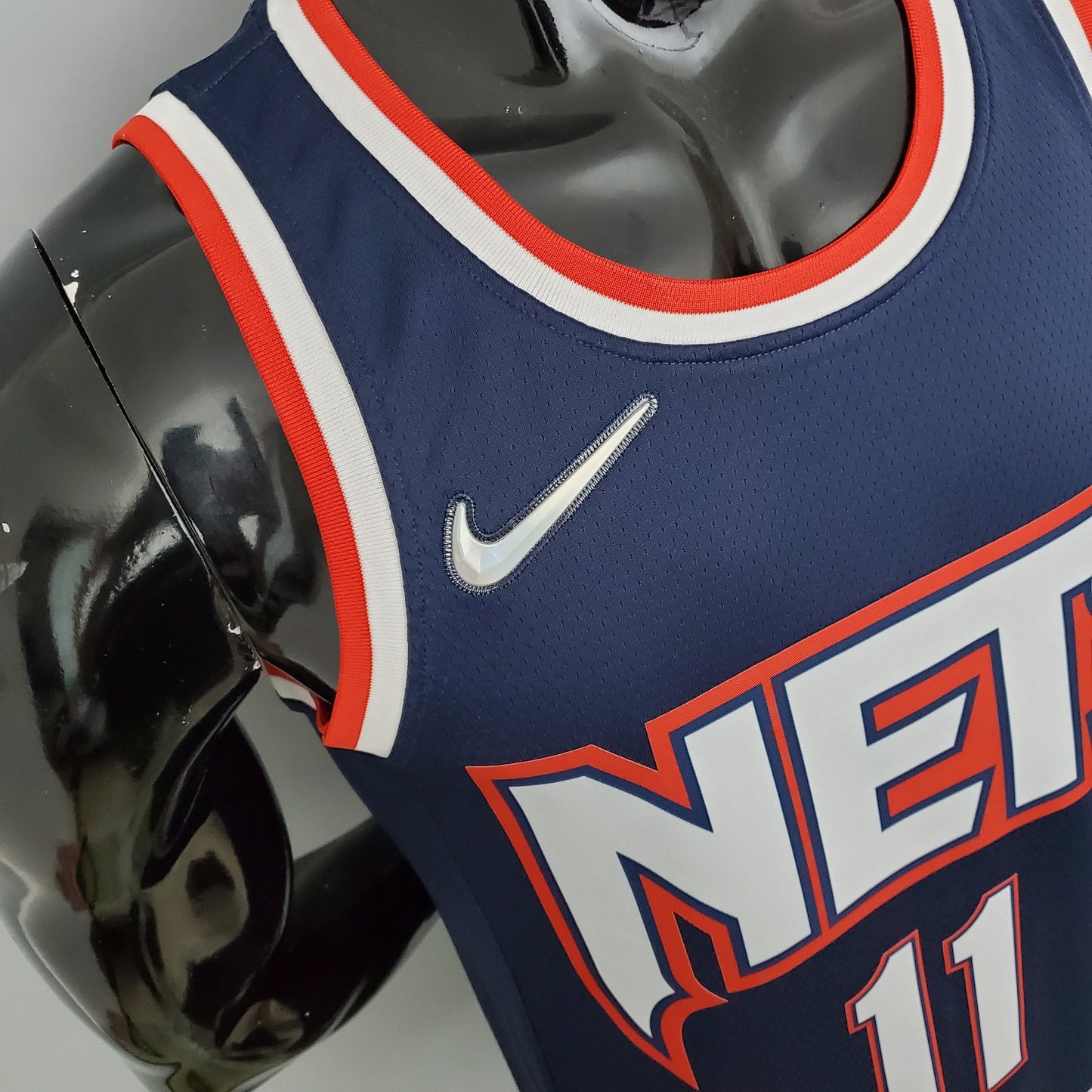 Camiseta NBA Azul Real 2022 75 Aniversario Irving #11 Brooklyn Nets City Edition