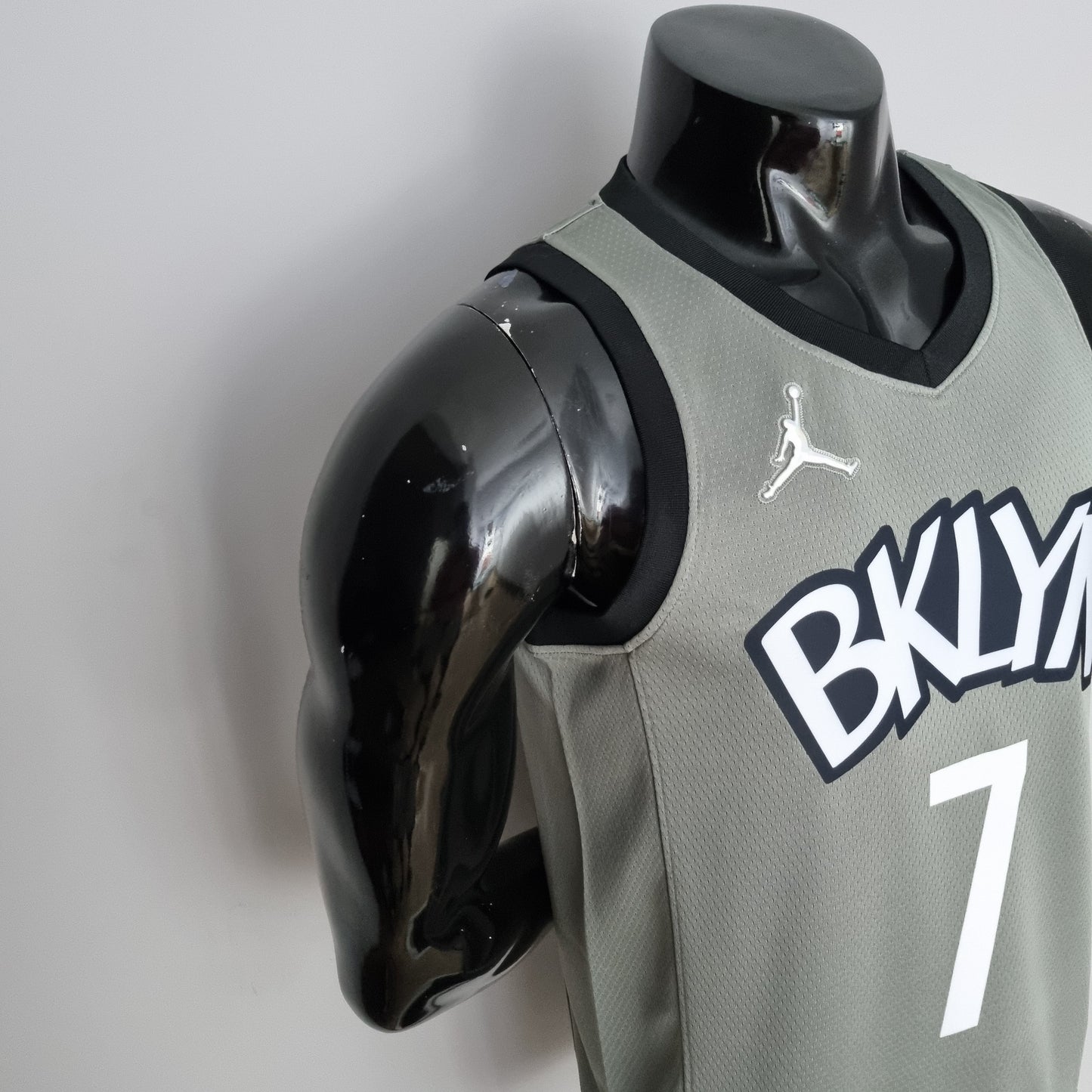 Camiseta NBA 75 Aniversario Durant #7 Brooklyn Nets City Edition Gris