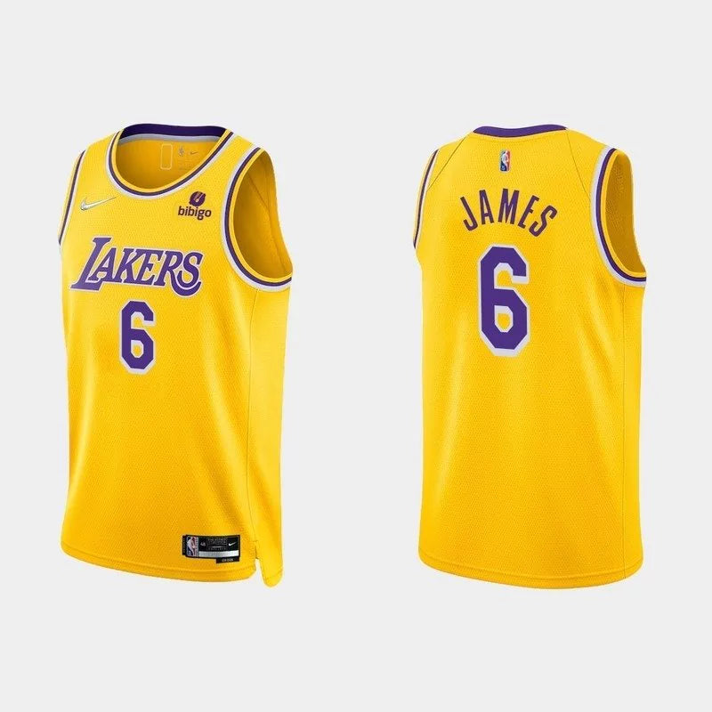 Camiseta NBA 75th Anniversary DIAMOND EDITION Swingman - Lakers Amarillo 21/22 - James #6