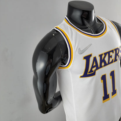 75 Aniversario IRVING #11 Los Angeles Lakers Blanco NBA Jersey