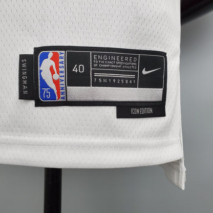 Camiseta NBA Jordan #23 Chicago Bulls Blanca 75 Aniversario