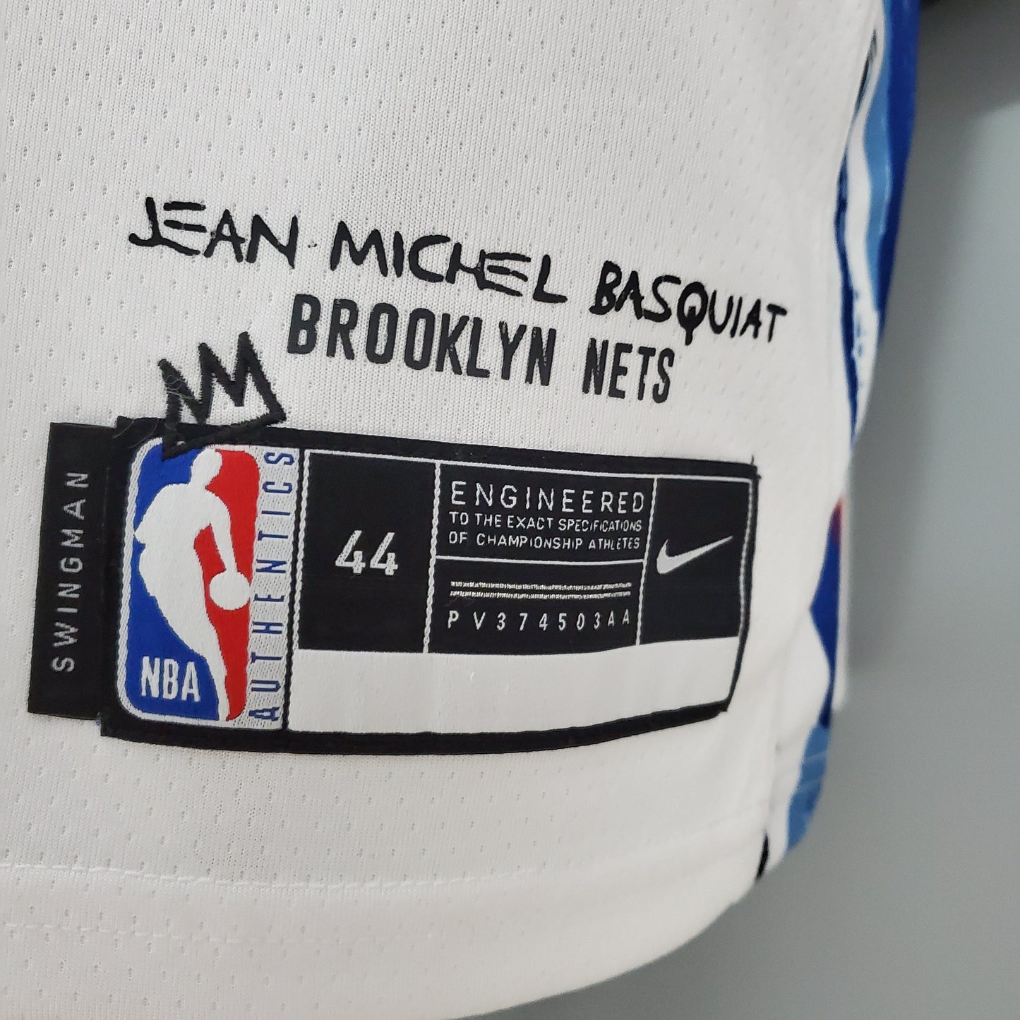Camiseta NBA IRVING#11 Brooklyn Nets Graffiti Blanco