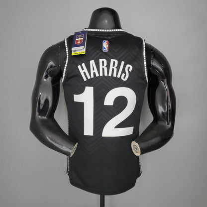Camiseta NBA 2021 HARRIS#12 Brooklyn Nets Edición Extra Negro