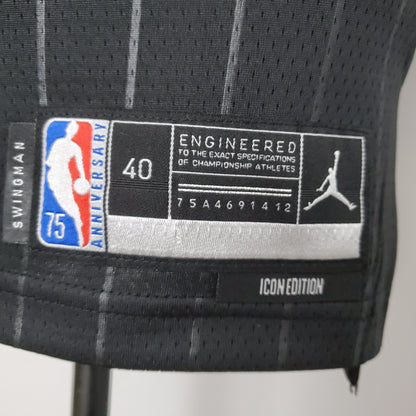 75 Aniversario Jordan #23 Chicago Bulls Flyers Negro NBA